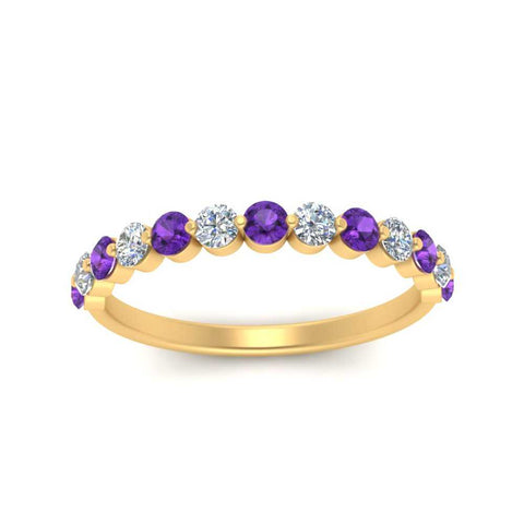 shared-single-prong-half-way-wedding-band-with-purple-topaz-in-yellow-gold-FD9478B(0.50ct)GVITO-NL-YG