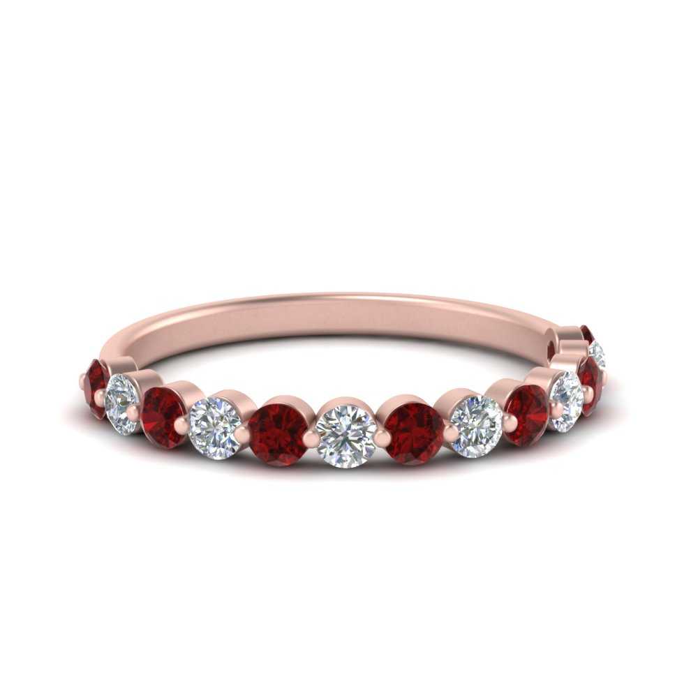 shared-single-prong-half-way-wedding-band-with-ruby-in-rose-gold-FD9478B(0.50ct)GRUDR-NL-RG