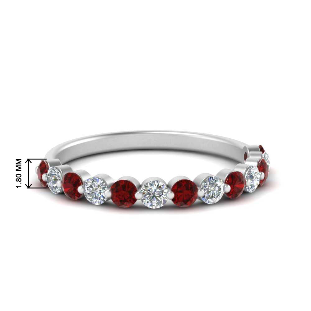 shared-single-prong-half-way-wedding-band-with-ruby-in-white-gold-FD9478B(0.50ct)GRUDR-NL-WG