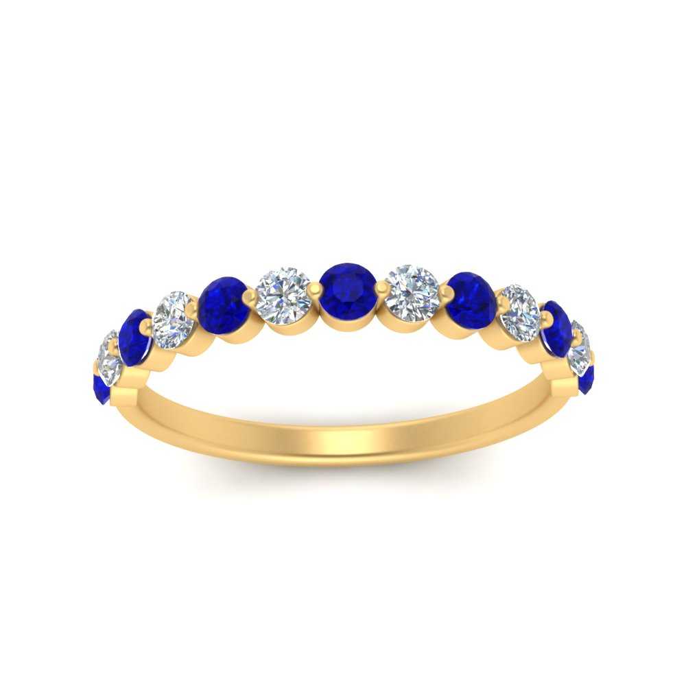 shared-single-prong-half-way-wedding-band-with-sapphire-in-yellow-gold-FD9478B(0.50ct)GSABL-NL-YG
