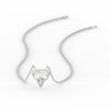Load image into Gallery viewer, shield-diamond-solitaire-pendant-in-white-gold-FDPD11465-NL-WG