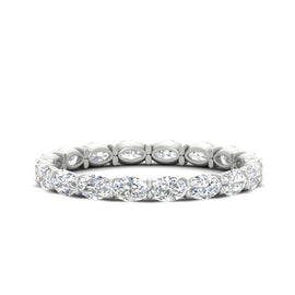 Sideways Oval Shape 2 Carat Eternity Ring