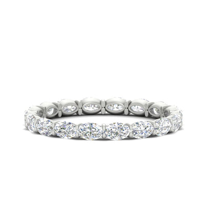 Sideways Oval Shape 2 Carat Eternity Ring
