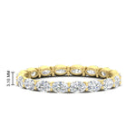 Load image into Gallery viewer, sideways-oval-shape-2-carat-eternity-diamond-wedding-ring-in-yellow-gold-FDEWB8425OV-2.00CT-NL-YG-HW
