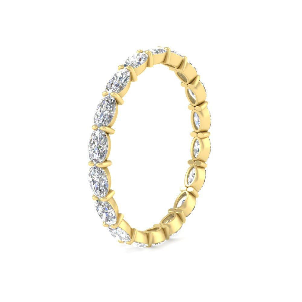 sideways-oval-shape-2-carat-eternity-diamond-wedding-ring-in-yellow-gold-FDEWB8425OVANGLE2-2.00CT-NL-YG