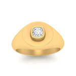 Load image into Gallery viewer, Signet Ring Cushion Cut

