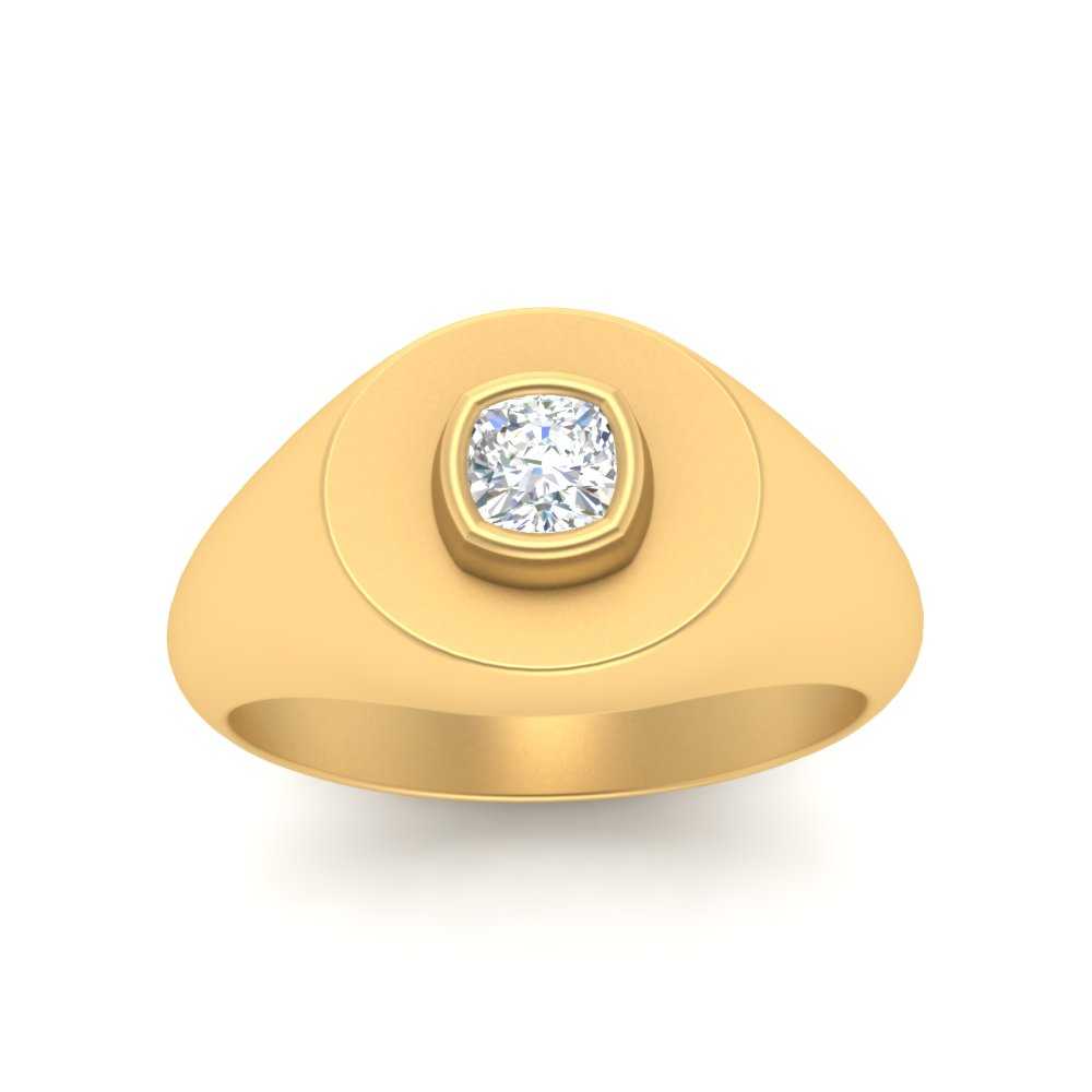 Signet Ring Cushion Cut – Fascinating Diamonds