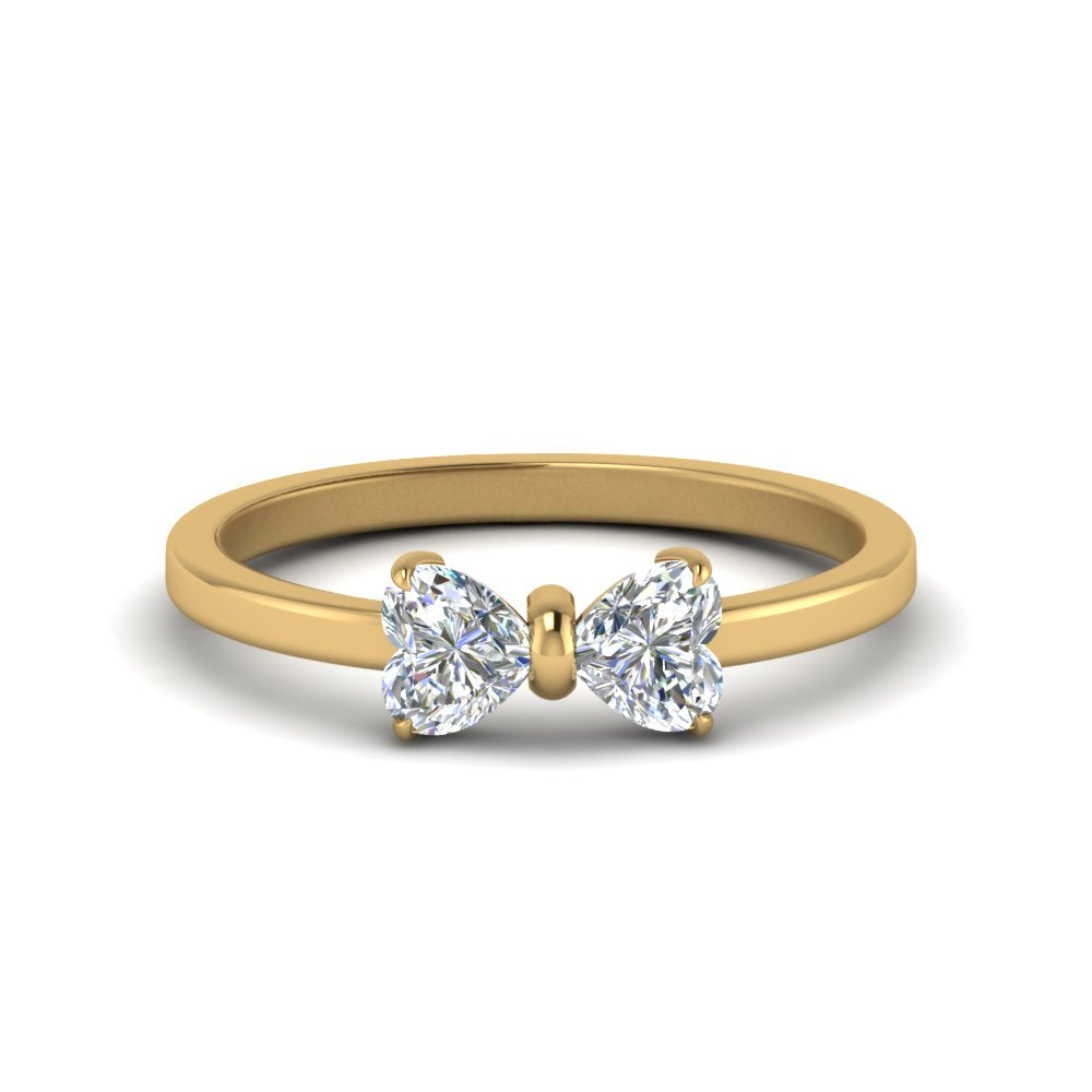 simple-2-heart-diamond-promise-engagement-ring-in-18K-yellow-gold-FD8238-NL-YG