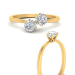 Load image into Gallery viewer, simple-2-stone-diamond-engagement-ring-in-yellow-gold-FD10037ROR-NL-YG
