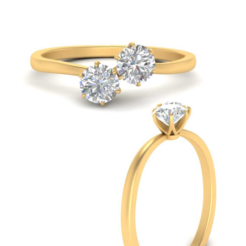 simple-2-stone-diamond-engagement-ring-in-yellow-gold-FD10037ROR-NL-YG