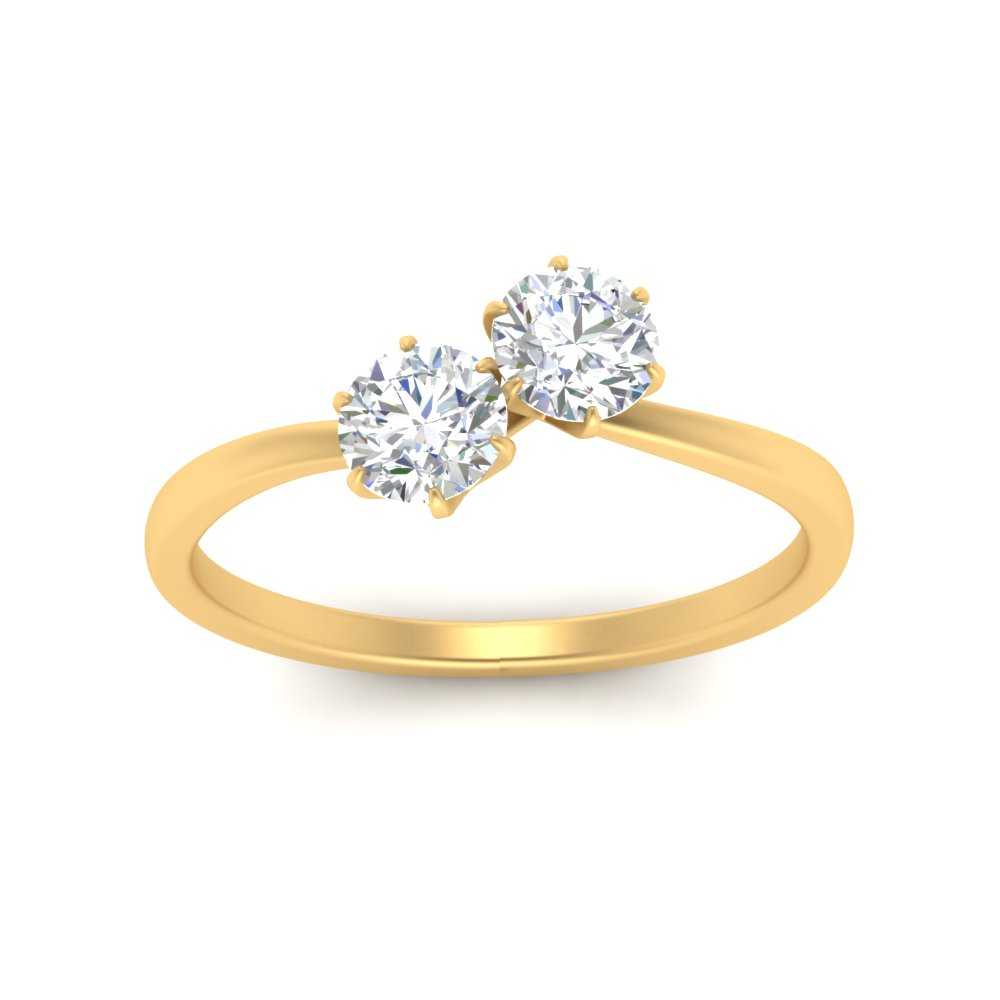 simple-2-stone-diamond-engagement-ring-in-yellow-gold-FD10037ROR-NL-YG