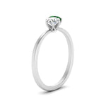 Load image into Gallery viewer, simple-2-stone-emerald-engagement-ring-in-white-gold-FD10037RORGEMGR-NL-WG
