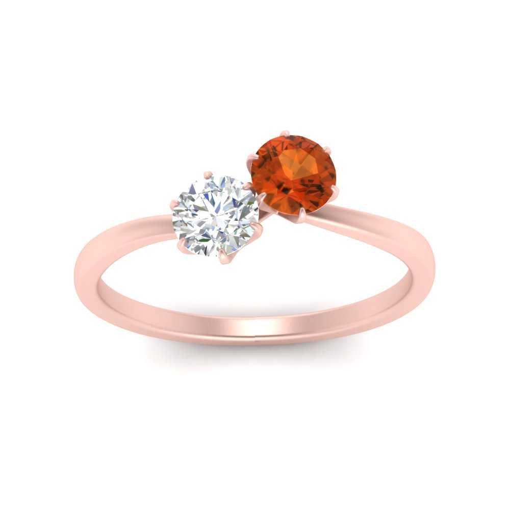 simple-2-stone-orange-sapphire-engagement-ring-in-rose-gold-FD10037RORGSAOR-NL-RG