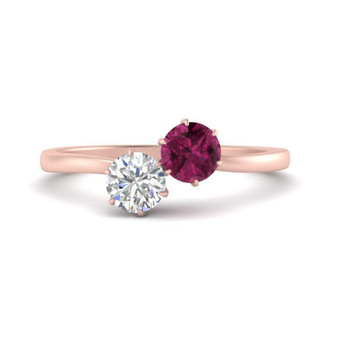 simple-2-stone-pink-sapphire-engagement-ring-in-rose-gold-FD10037RORGSADRPI-NL-RG