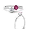 Load image into Gallery viewer, simple-2-stone-pink-sapphire-engagement-ring-in-white-gold-FD10037RORGSADRPI-NL-WG