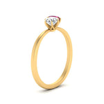Load image into Gallery viewer, simple-2-stone-pink-sapphire-engagement-ring-in-yellow-gold-FD10037RORGSADRPI-NL-YG
