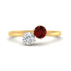 Load image into Gallery viewer, simple-2-stone-ruby-engagement-ring-in-yellow-gold-FD10037RORGRUDR-NL-YG