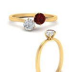 Load image into Gallery viewer, simple-2-stone-ruby-engagement-ring-in-yellow-gold-FD10037RORGRUDR-NL-YG
