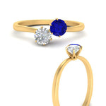 Load image into Gallery viewer, simple-2-stone-sapphire-engagement-ring-in-yellow-gold-FD10037RORGSABL-NL-YG
