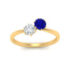 Load image into Gallery viewer, simple-2-stone-sapphire-engagement-ring-in-yellow-gold-FD10037RORGSABL-NL-YG