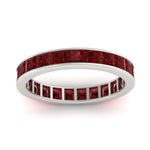 Load image into Gallery viewer, simple-5-carat-princess-cut-ruby-eternity-ring-in-white-gold-FDEWB160PRBGRUDRANGLE5-5.00CT-NL-WG.jpg?v=1766128426