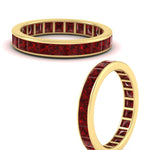 Load image into Gallery viewer, simple-5-carat-princess-cut-ruby-eternity-ring-in-yellow-gold-FDEWB160PRBGRUDRANGLE3-5.00CT-NL-YG.jpg?v=1766128426