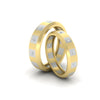 Load image into Gallery viewer, simple-bezel-set-round-couples-anniversary-diamond-band-in-yellow-gold-FD11147B-NL-YG.jpg