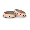 Load image into Gallery viewer, simple-bezel-set-round-couples-anniversary-ruby-band-in-rose-gold-FD11147BGRUDR-NL-RG.jpg
