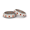 Load image into Gallery viewer, simple-bezel-set-round-couples-anniversary-ruby-band-in-white-gold-FD11147BGRUDR-NL-WG.jpg
