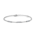 Thumbnail 4 - Simple Bar Diamond Chain Bracelet
