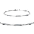 Thumbnail 3 - Simple Bar Diamond Chain Bracelet