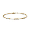 Load image into Gallery viewer, Simple Bar Diamond Chain Bracelet