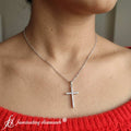 Thumbnail 5 - simple-cross-diamond-pendant-for-gift-in-white-gold-FDPD10797-NL-WG_1_-_1