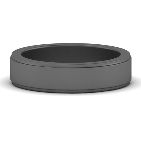 Simple Flat Wedding Band 4MM