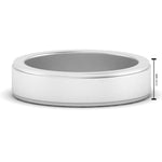 Load image into Gallery viewer, Simple Flat Wedding Band 4MM
