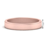 Load image into Gallery viewer, Simple Flat Wedding Band 4MM
