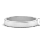 Load image into Gallery viewer, Simple Flat Wedding Band 4MM
