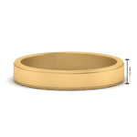 Load image into Gallery viewer, Simple Flat Wedding Band 4MM
