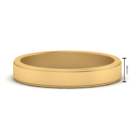 Simple Flat Wedding Band 4MM