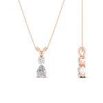 Load image into Gallery viewer, simple-round-and-pear-diamond-pendant-in-rose-gold-fdpd10940angle2-nl-rg.jpg
