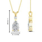 Load image into Gallery viewer, simple-round-and-pear-diamond-pendant-in-FDPD10940ANGLE1-NL-YG-GS
