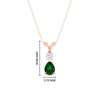 Load image into Gallery viewer, simple-round-and-pear-emerald-sapphire-pendant-in-rose-gold-fdpd10940gemgerangle1-nl-rg-hw.jpg