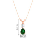 Load image into Gallery viewer, simple-round-and-pear-emerald-sapphire-pendant-in-rose-gold-fdpd10940gemgerangle1-nl-rg-hw.jpg
