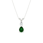 Load image into Gallery viewer, simple-round-and-pear-emerald-sapphire-pendant-in-white-gold-fdpd10940gemgerangle1-nl-wg.jpg
