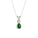 Load image into Gallery viewer, simple-round-and-pear-emerald-sapphire-pendant-in-white-gold-fdpd10940gemgerangle3-nl-wg.jpg
