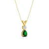 Load image into Gallery viewer, simple-round-and-pear-emerald-sapphire-pendant-in-yellow-gold-fdpd10940gemgerangle3-nl-yg.jpg