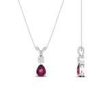 Load image into Gallery viewer, simple-round-and-pear-pink-sapphire-pendant-in-white-gold-fdpd10940gsadrpiangle2-nl-wg.jpg
