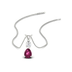 Load image into Gallery viewer, simple-round-and-pear-pink-sapphire-pendant-in-white-gold-fdpd10940gsadrpisleep-nl-wg.jpg
