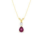 Load image into Gallery viewer, simple-round-and-pear-pink-sapphire-pendant-in-yellow-gold-fdpd10940gsadrpiangle1-nl-yg.jpg

