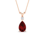 Load image into Gallery viewer, simple-round-and-pear-ruby-pendant-in-FDPD10940GRUDRANGLE1-NL-RG-GS
